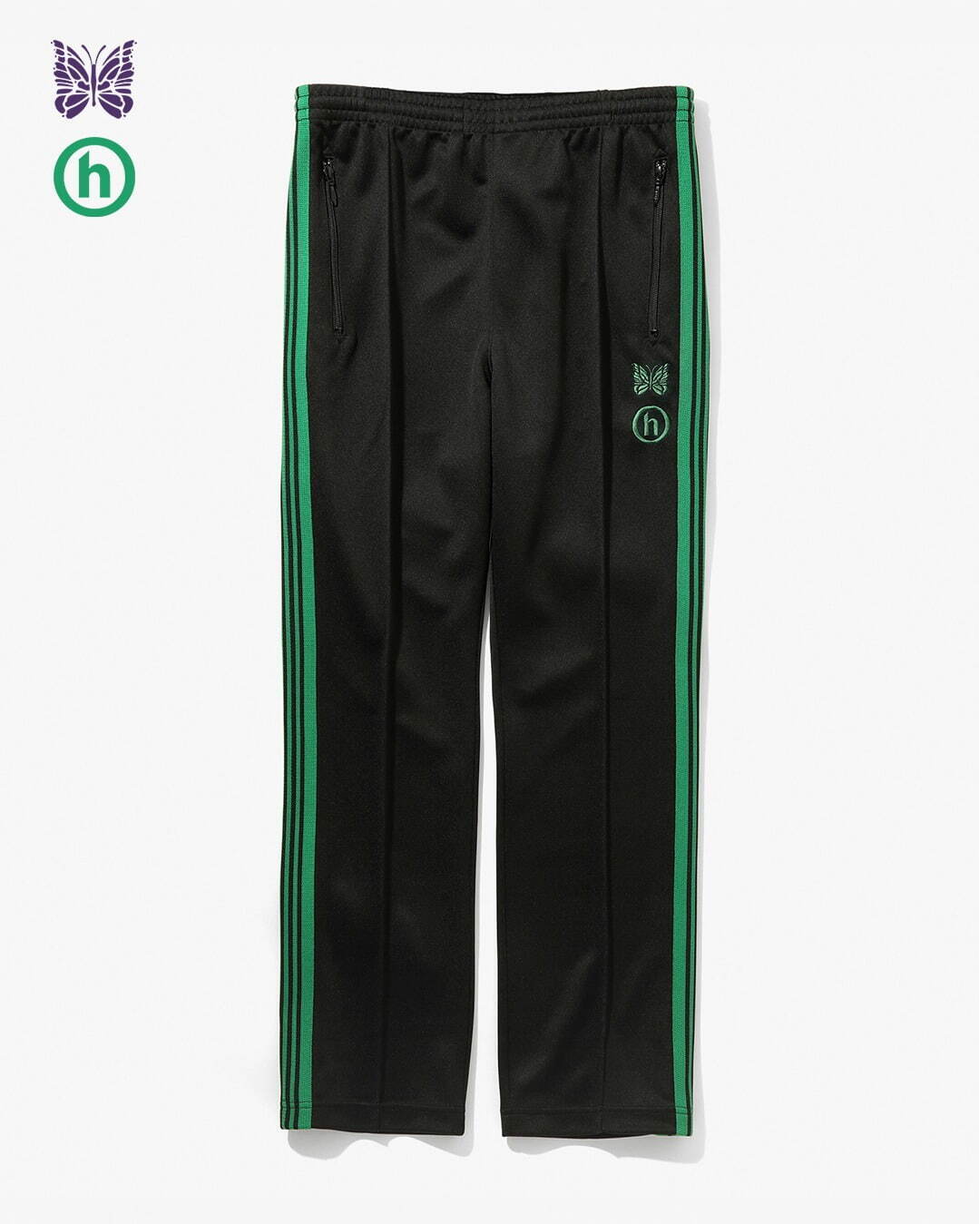 ニードルズ×ヒドゥンのコラボウェア、蝶モチーフ＆hロゴを配した