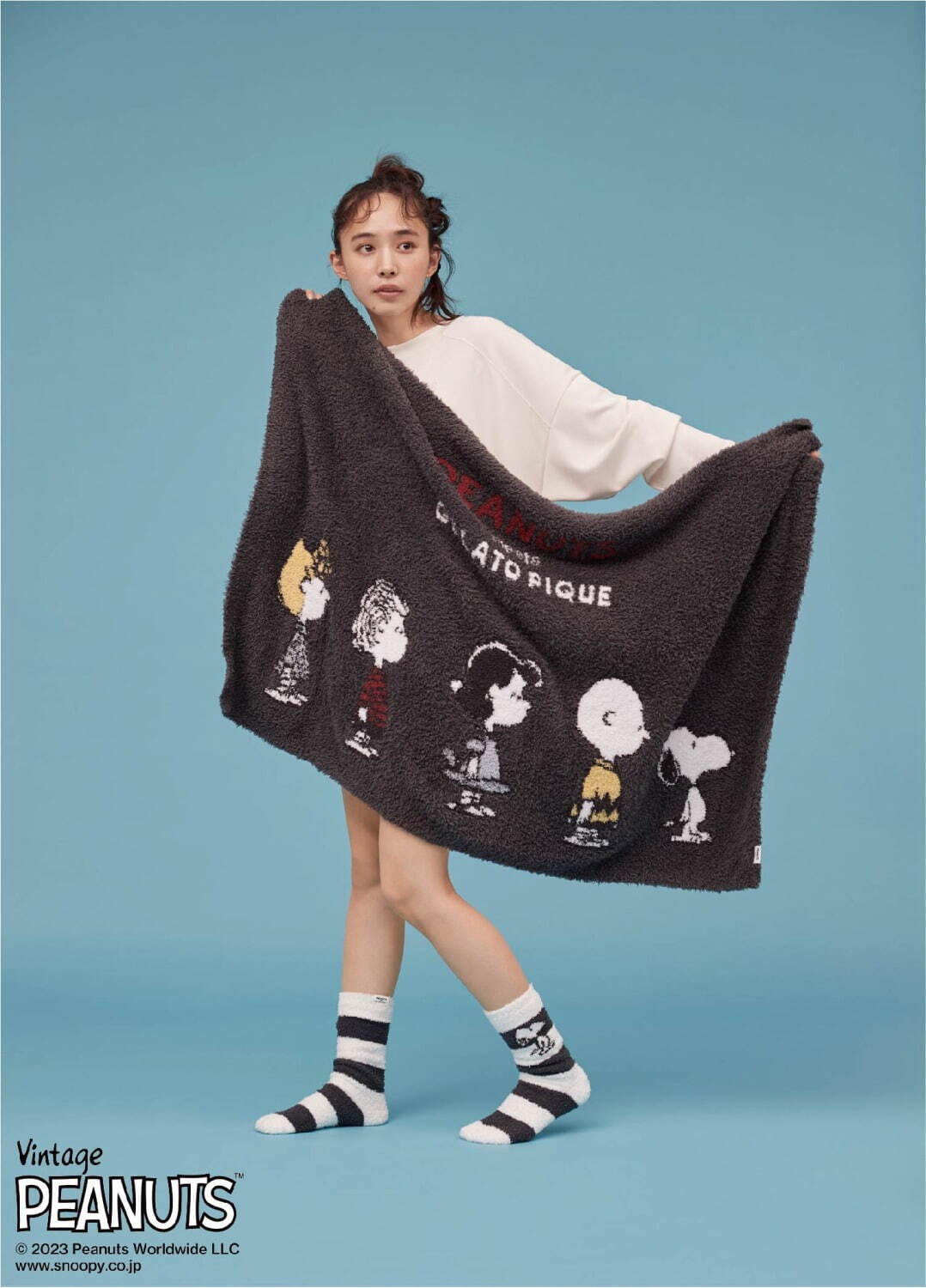 ジェラート ピケ「ピーナッツ」コラボ新作、スヌーピーの“ふかふか