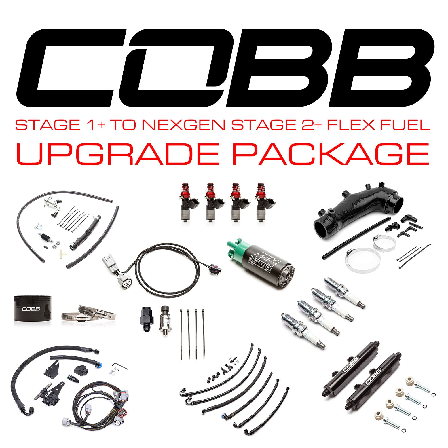 Cobb Stage 1+ to NexGen Stage 2+ Flex Fuel Power Package Upgrade