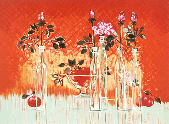 5本のバラ』ミッシェル・アンリ | 絵画・アート販売 ギャラリー