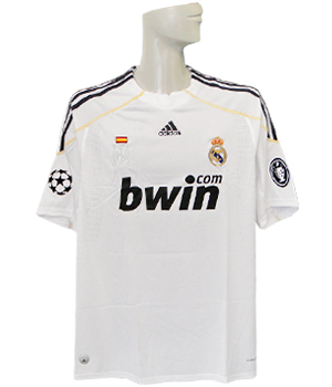 限定再入荷***アディダス/09/10レアルマドリード/CL/ホーム/半袖
