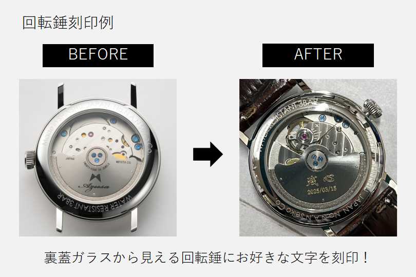 Azusa CLASSIC Ⅱ オプションサービス紹介 | 時計屋復刻堂