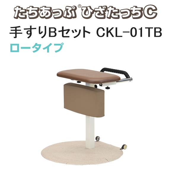 ひざたっちC 手すりBセット（ロータイプ） CKL-01TB 【福祉発明品