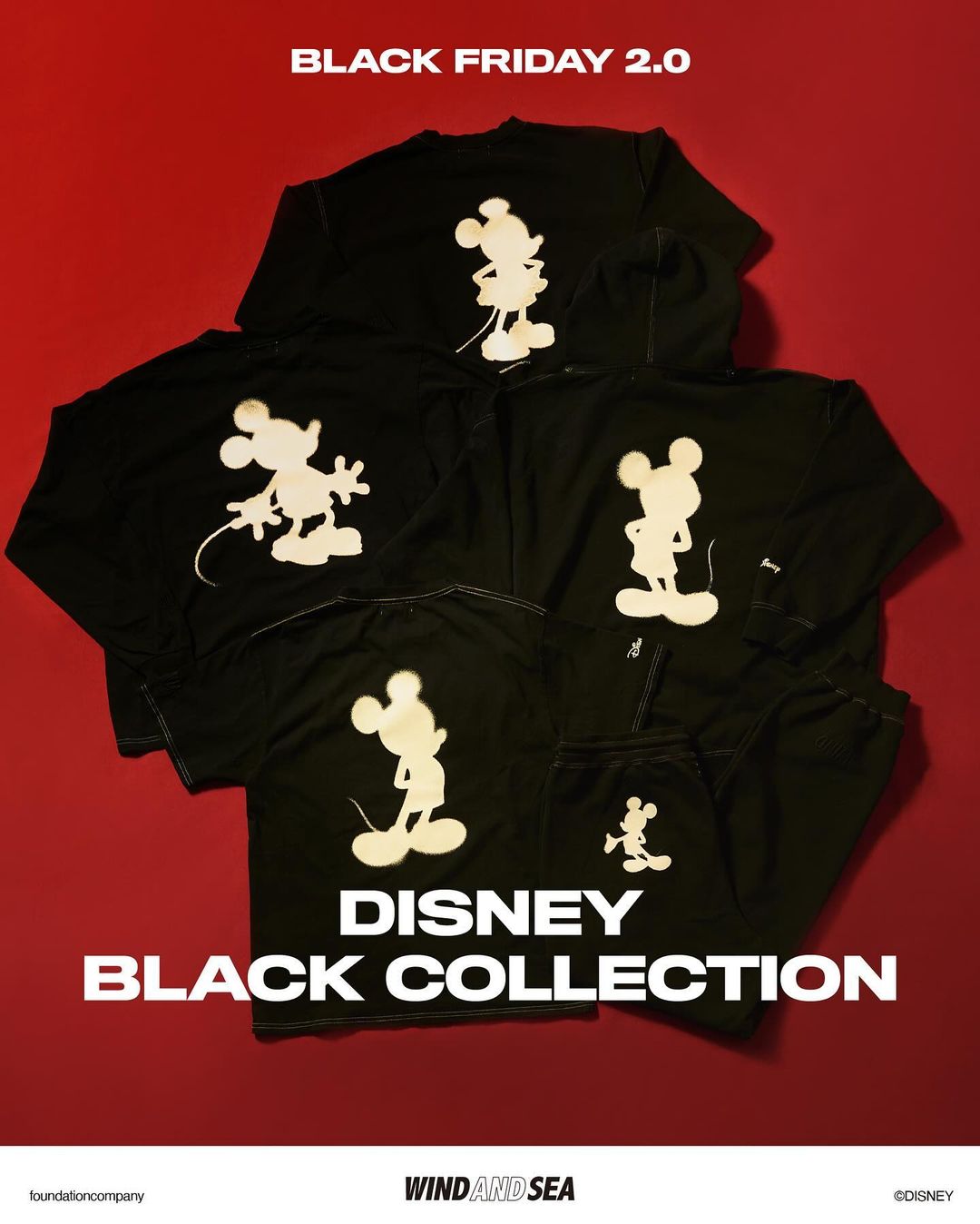WIND AND SEA × DISNEY BLACK COLLECTION “BLACK FRIDAY 2.0″が2024年