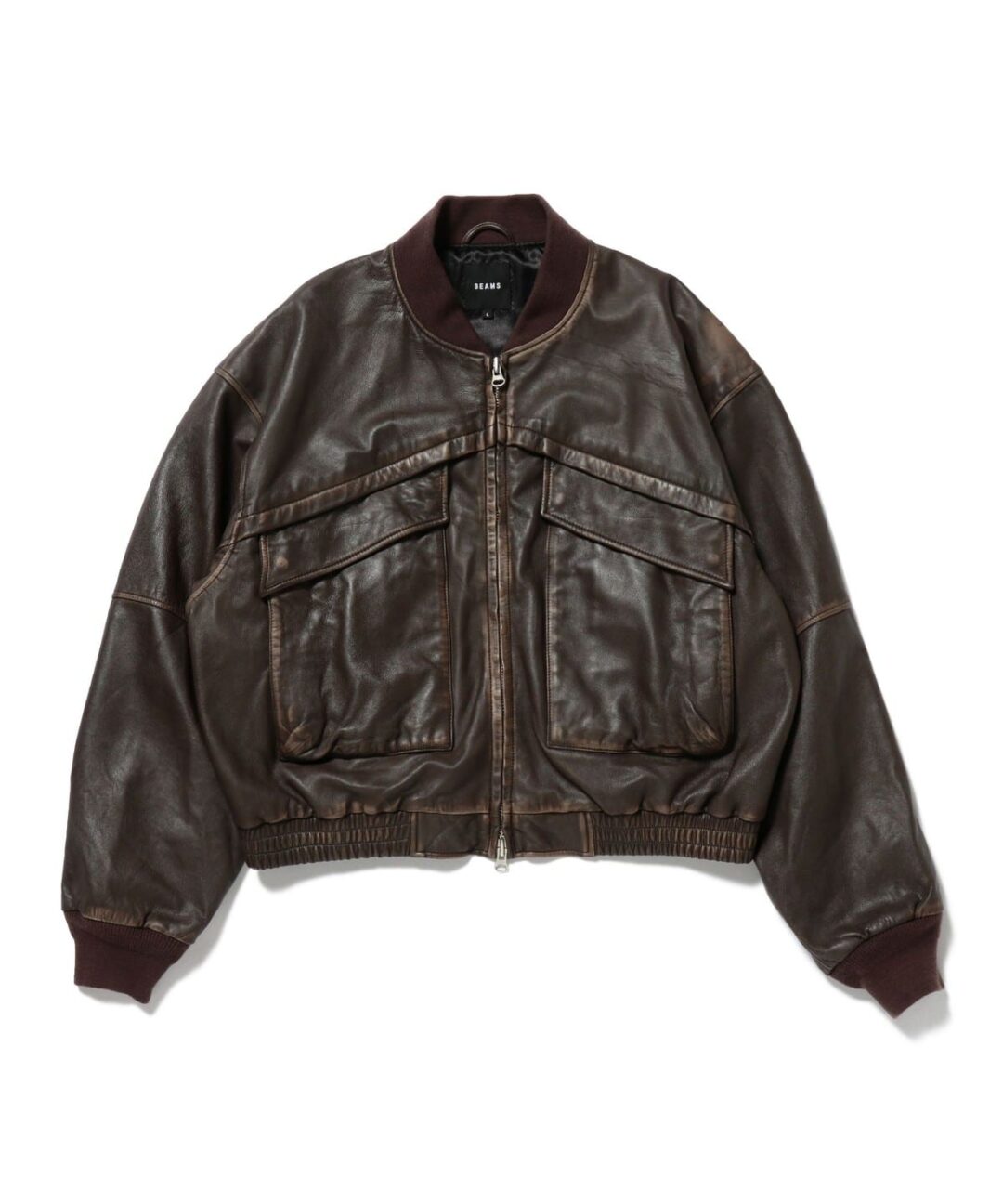 BEAMS ユーズド加工 レザー ショートブルゾンが2025年 1月上旬 発売