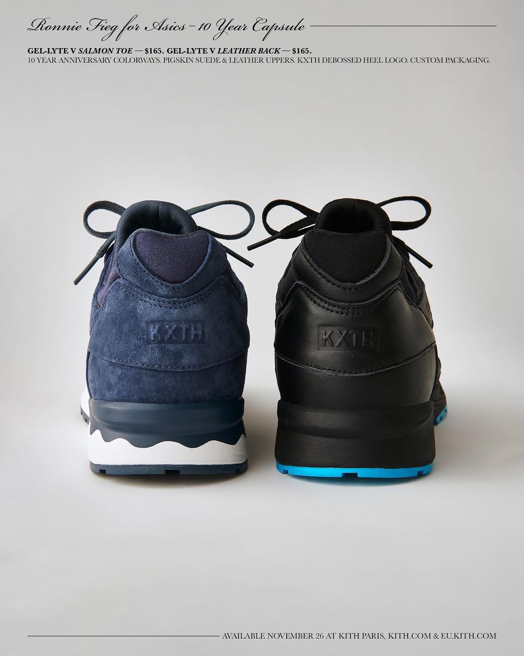 11/26 発売予定！KITH 10th × ASICS GEL-LYTE 5 “Salmon Toe/Leather