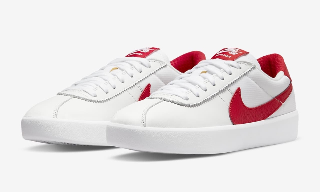 ナイキ SB ブルイン リアクト “サミットホワイト/ユニバーシティレッド