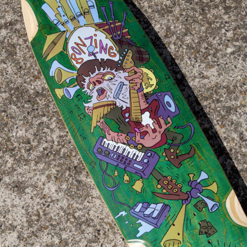 ボンジングスケートボード ワンマンバンド フリーライドデッキ