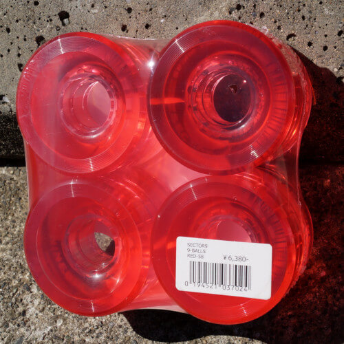 セクターナインウィール ナインボールズ 78a 58mm レッド / Sector 9