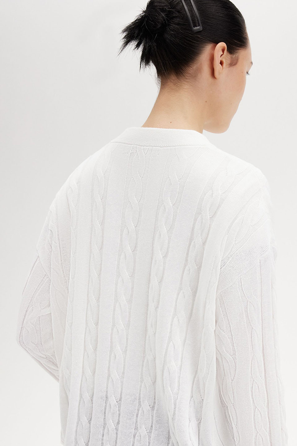 Cable Knit Jumper(10 129：SNOW WHITE): | FRED PERRY JAPAN