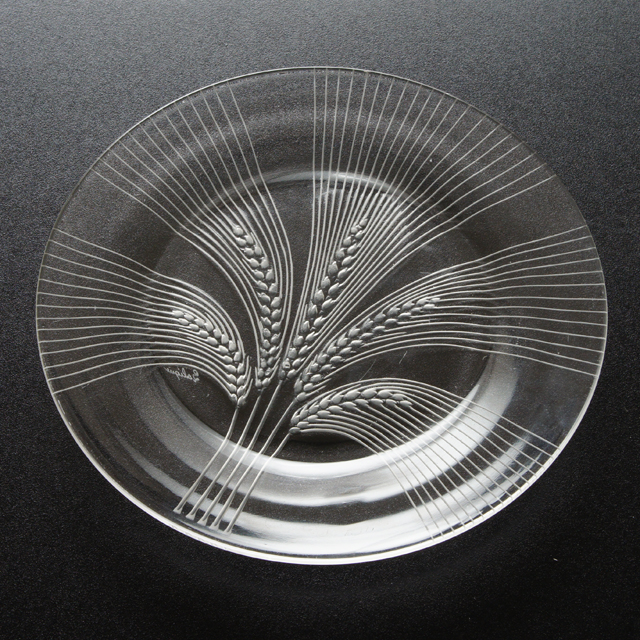 皿 ヴェルヌイユ 直径19.5cm」ルネ・ラリックのテーブルウェア