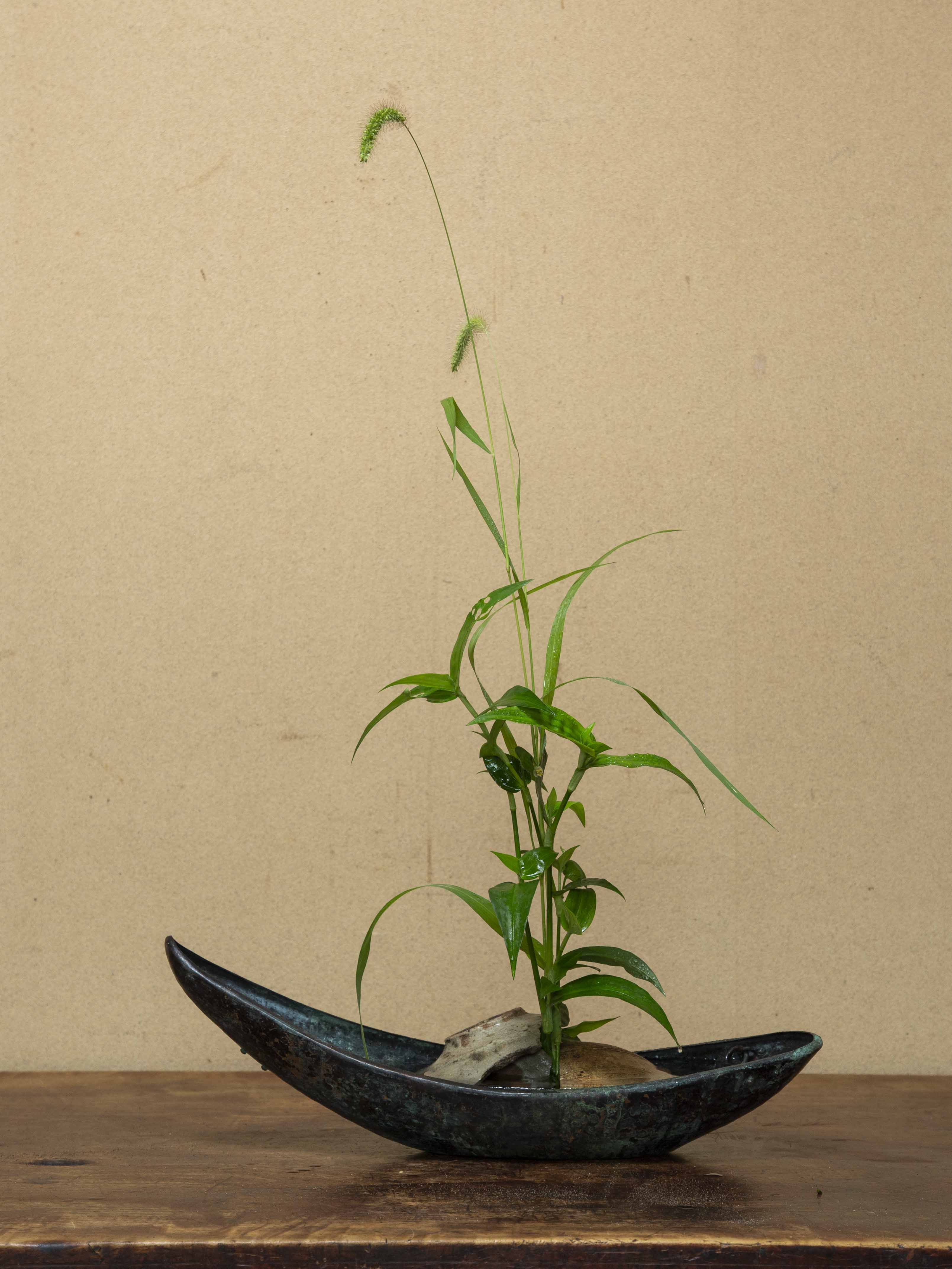 2 銅製釣船 江戸時代 | 花と器と 高木孝 | ブログ | 工芸青花 kogei-seika