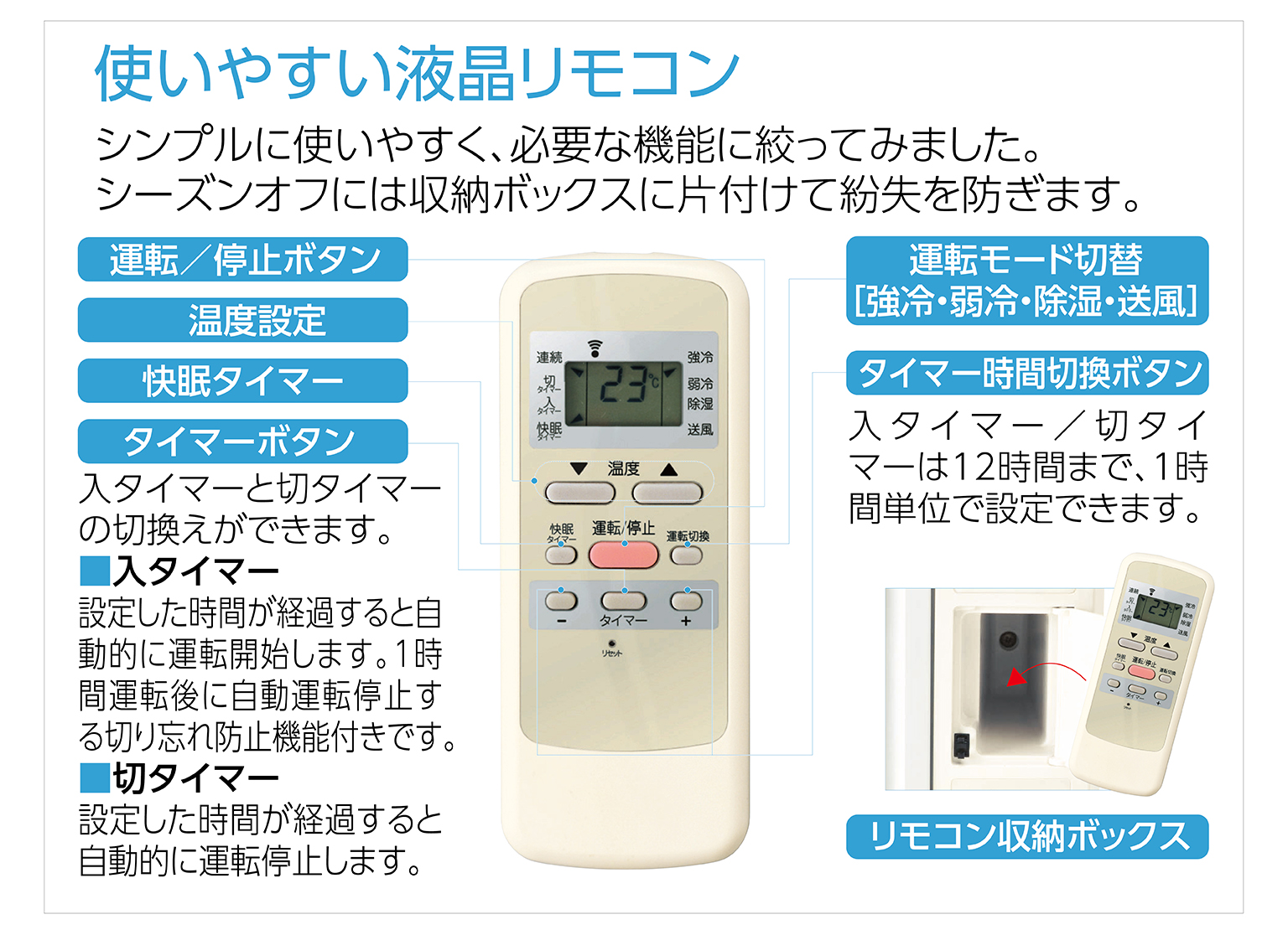 ルームエアコン（冷房除湿専用） KAW-1682/W｜窓用エアコン｜シーズン