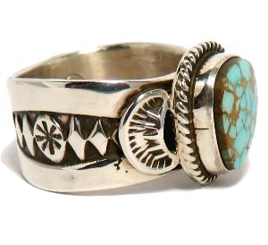 インディアンジュエリー ナバホ族のターコイズリング ネイティブ