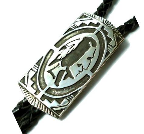 インディアンジュエリー ズニ族製作のボロタイ・ループタイ