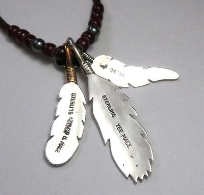 フェザーペンダント・インディアンジュエリー