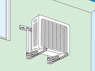 エアコン 室外機用キャッチャー 壁面（塩害地）用 C－KZG の通販