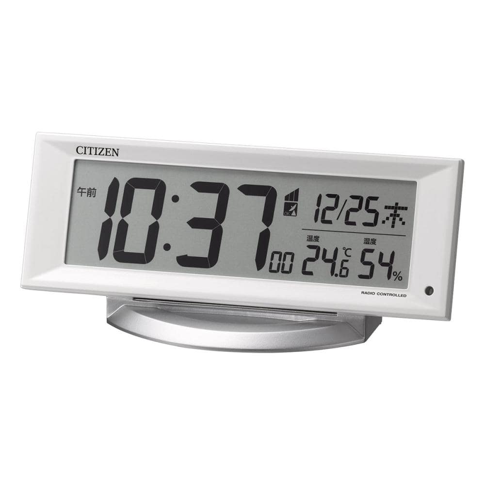 シチズン 大画面置掛電波デジタル時計 8RZ199－019 の通販