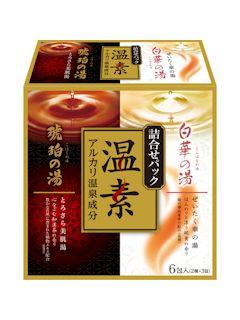 アース 温素 琥珀の湯＆白華の湯 詰め合わせパック 6包入（2種×3包