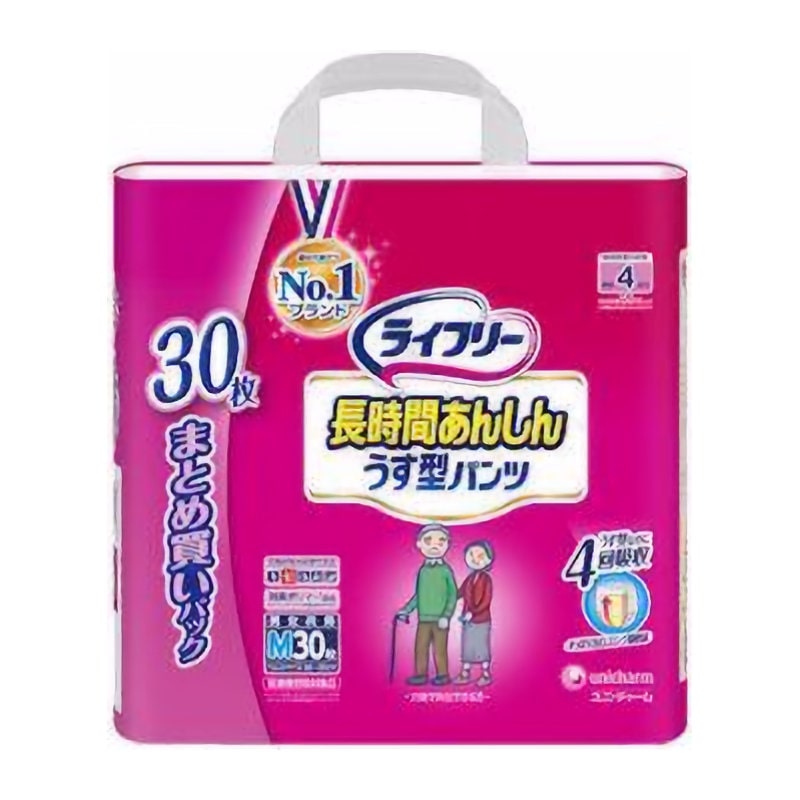 ユニ・チャーム ライフリー 長時間あんしん うす型パンツ L 28枚入