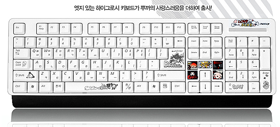 PUCCA（プッカ） ハングル（韓国語）キーボード（ゲーミング） 韓国