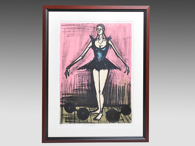 ベルナール・ビュッフェ リトグラフ 「マダム・マドモアゼル」 直筆