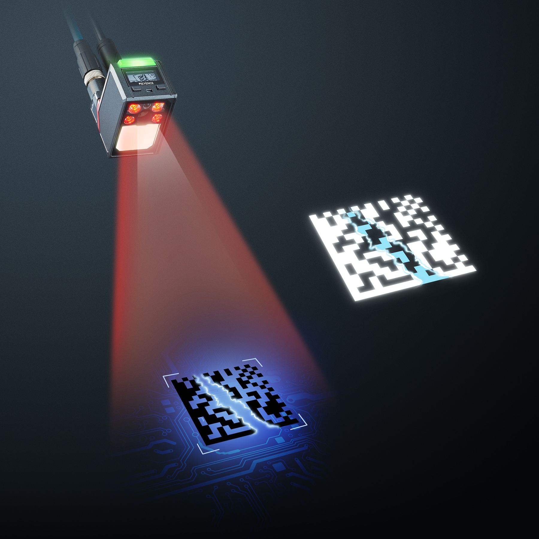 Autofocus 1D and 2D Code Reader - SR-1000 series | KEYENCE America