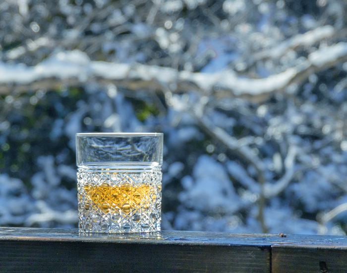 江戸切子 ダブルウィスキー＜八角籠目紋＞ | カガミクリスタル