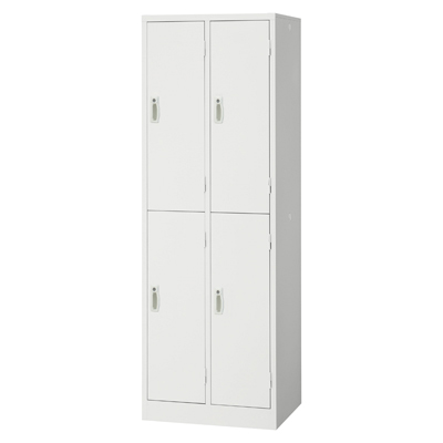 AKL-W4S 4人用 ホワイトロッカー 2段｜オフィス家具R