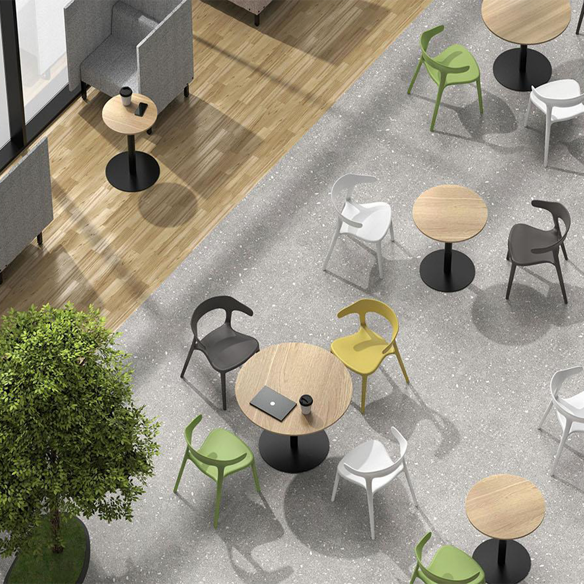 リスタ 丸形カフェテーブル 幅900 奥行900 高さ720 RY-RCT900R 通販