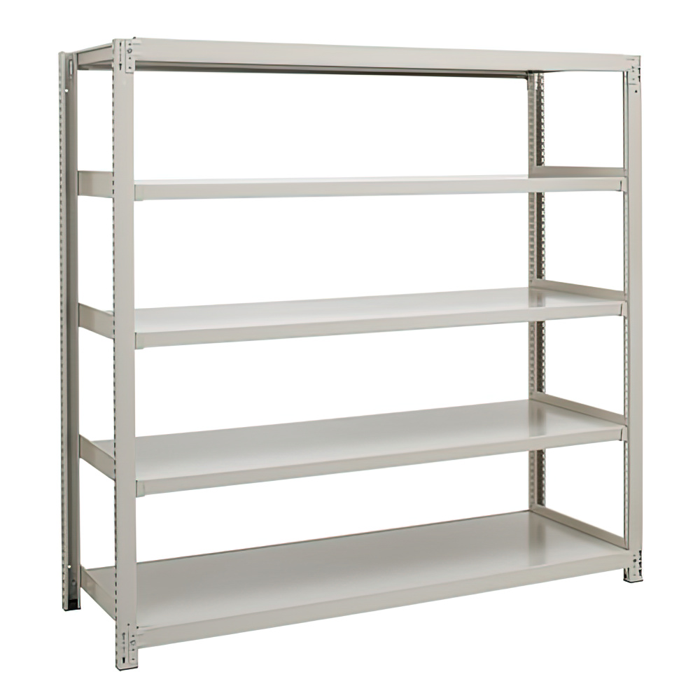 5段中量スチールラック 高さ1800 幅1255 奥行480 3MS6445-5 通販