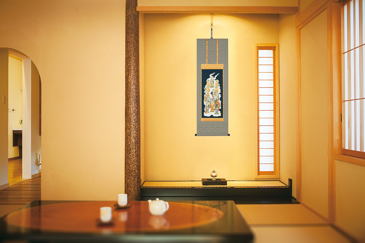 特価】十三仏・大西雲崖 （尺三短） 肉筆！ 十三仏 - 掛け軸（掛軸