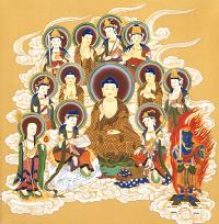 十三仏 田島翠峰 尺八横！ 十三仏 - 掛け軸（掛軸）販売通販なら掛け軸