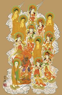 十三仏 清水雲峰 （尺五あんど） 日本製 十三仏 - 掛け軸（掛軸）販売