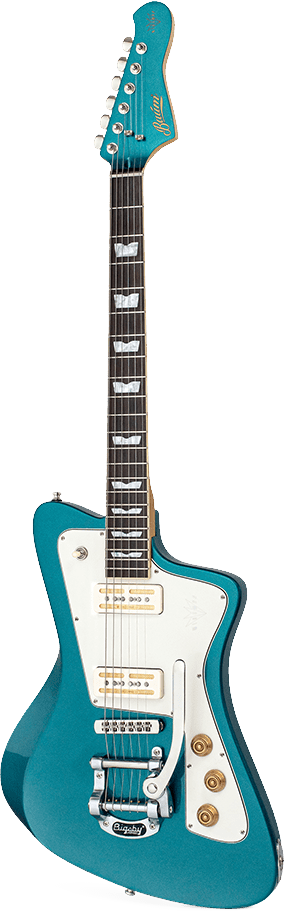 Wingman-W with Tremolo Coral Blue | Baum Guitars | 取扱いブランド