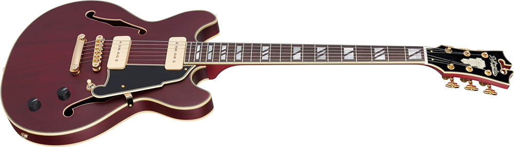 Deluxe Mini DC P-90 Satin Trans Wine | D'Angelico | 取扱いブランド