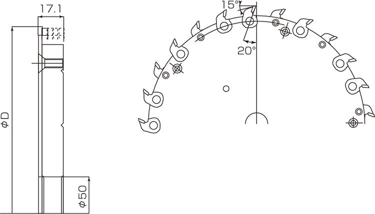 マルチブレークソー｜チップソー：粉砕切断｜木材（木質材料）加工