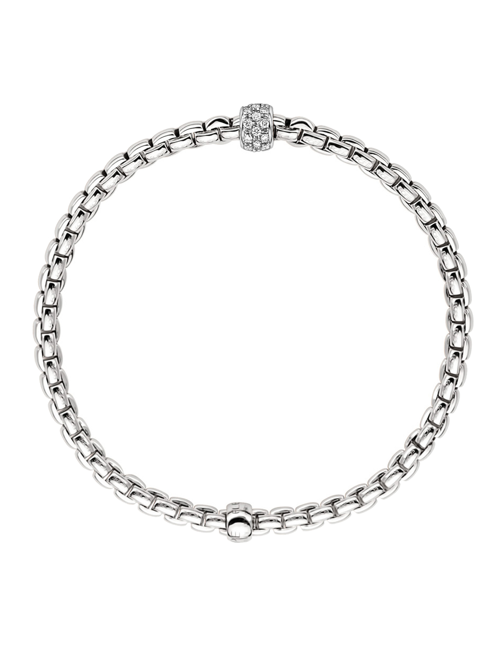 EKA TINY FLEX'IT ブレスレット 733B PAVEM ホワイトゴールド