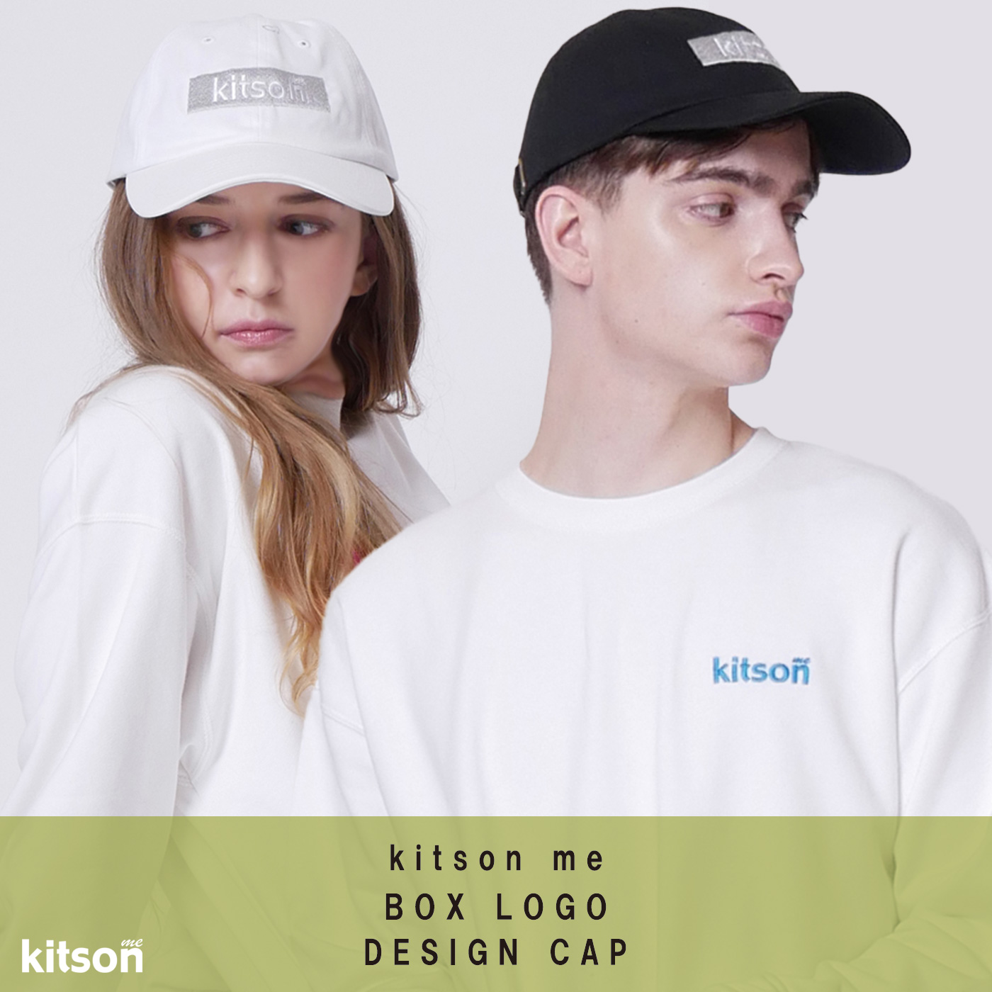 kitson me ボックスロゴキャップ◇