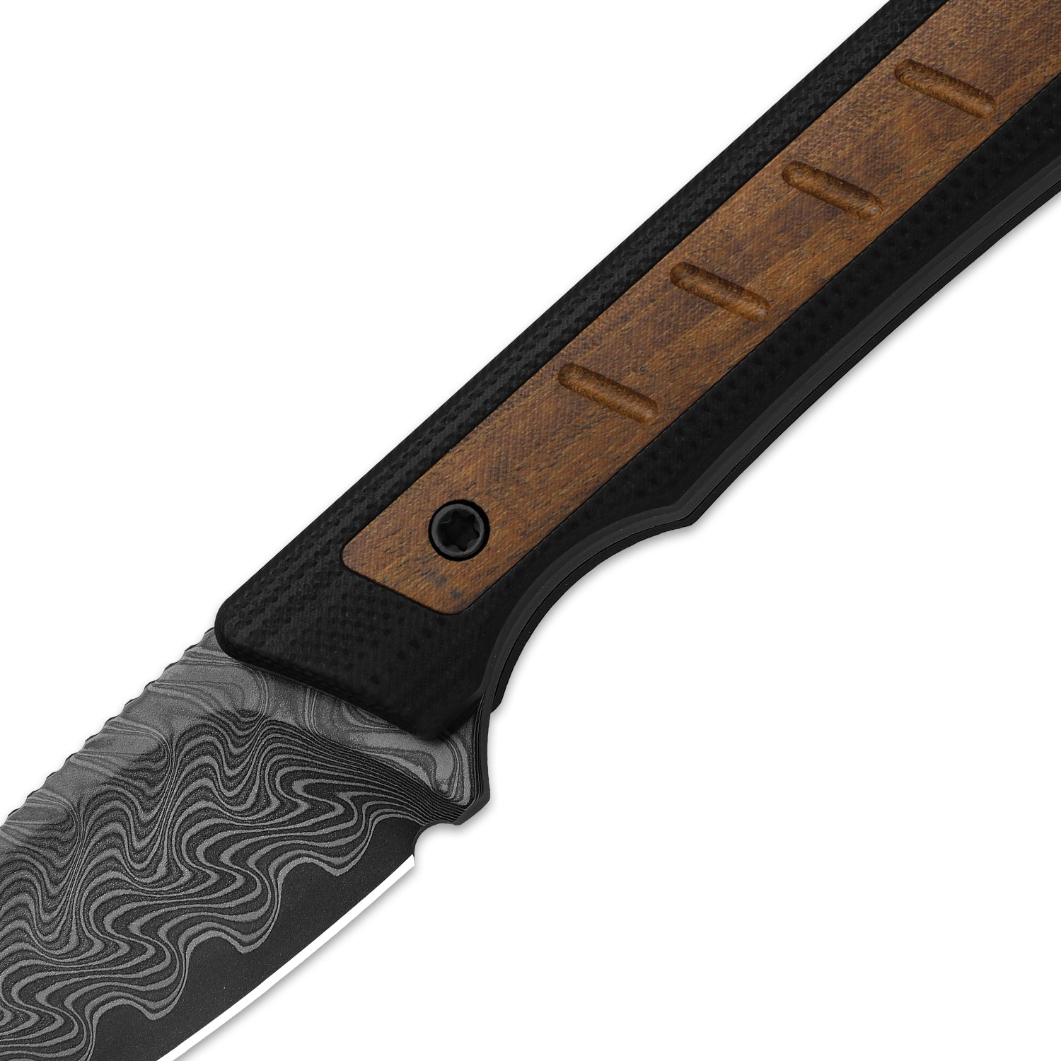 Whiskey Jack 2.06 Damascus G10 & Mkuruti Wood 1108A2-Kizer