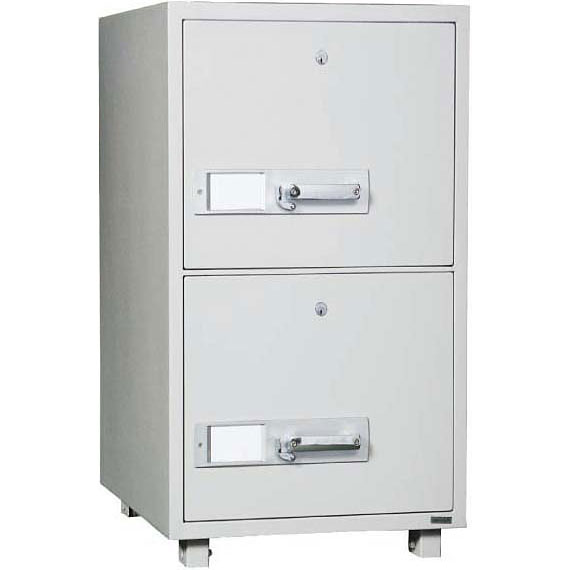 ダイヤセーフ Diamond Safe 耐火キャビネット A4対応2段＜シリンダー錠