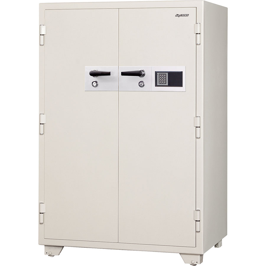 日本アイ・エス・ケイ 2時間耐火金庫 テンキー＋電子ロック錠 両開き