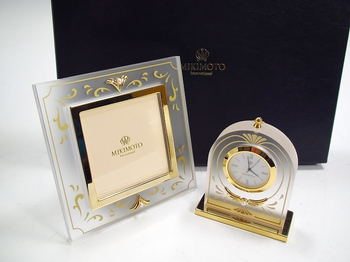 ミキモトのパール付クォーツ＆フォトフレームセット | 東京世田谷の