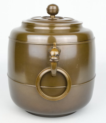 栗山園オンライン通販部 / 【出物】 唐銅利休大居士好写鬼面鐶付皆具