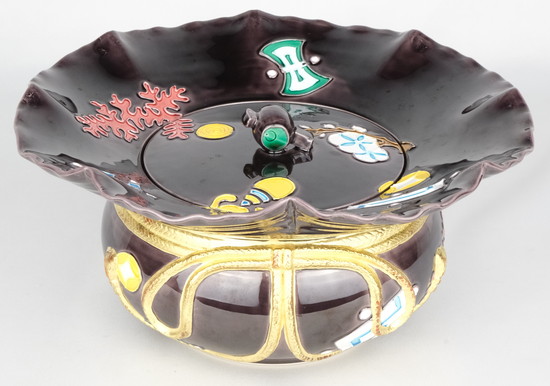 栗山園オンライン通販部 / 【出物】 紫交趾宝袋水指 中村翠嵐