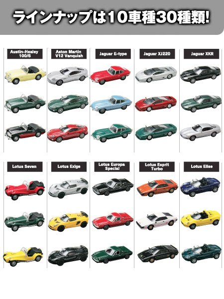 British Car Minicar Collection -ラインナップ-