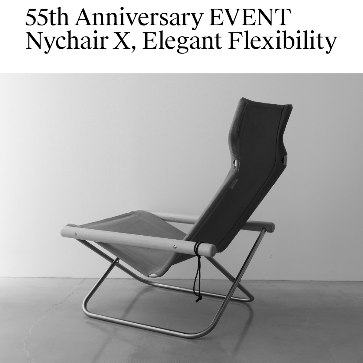 Knee Chair X celebrates its 55th anniversary. There will be a