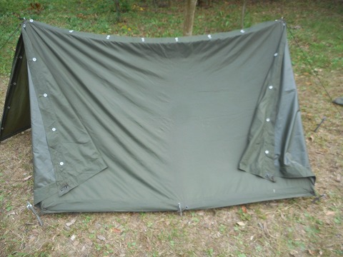オーストリア軍 ライトパップテントシート2枚組 （訳アリ品） ハテナ堂