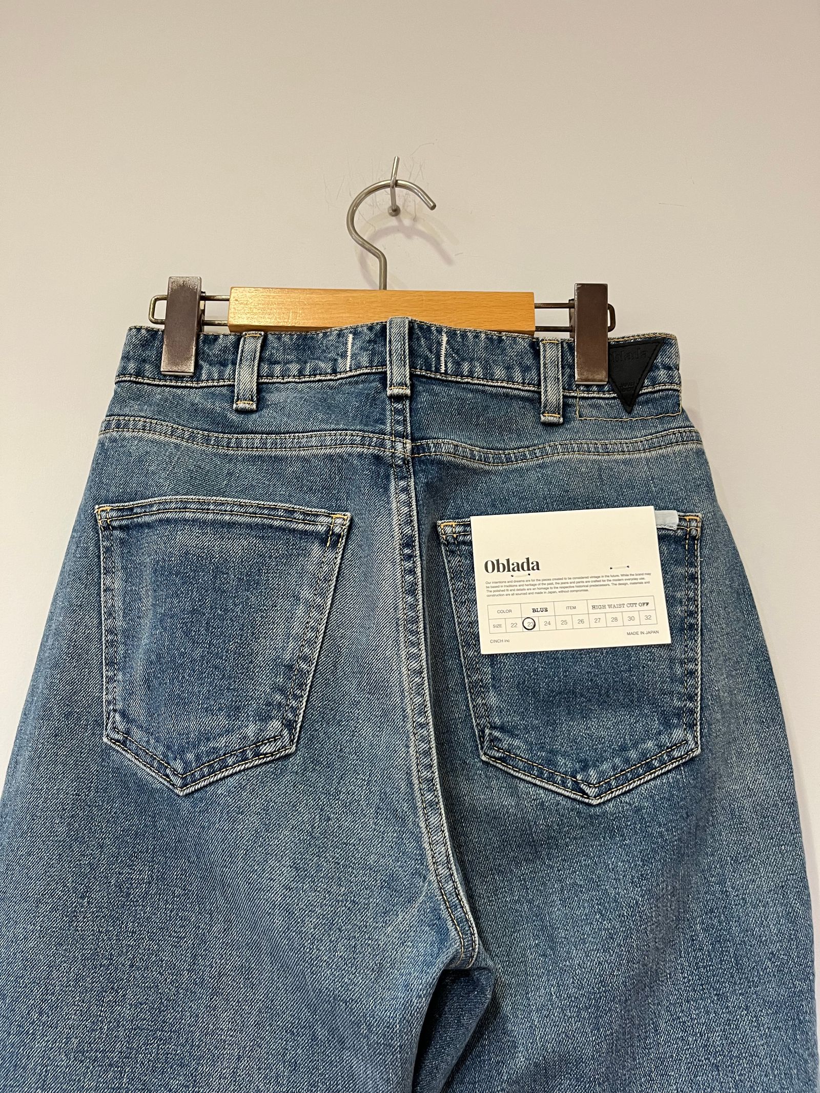 oblada - HIGH WAIST CUT OFF / ハイウェストカットオフデニム