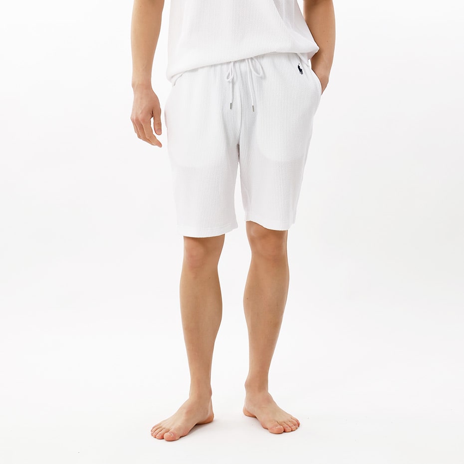 MARK＆LONA マークアンドロナ メンズ ホワイト ハーフパンツ M 新品